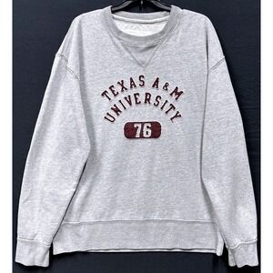 League Texas A&M University Sweatshirt Size XL Gray Crewneck College Gear